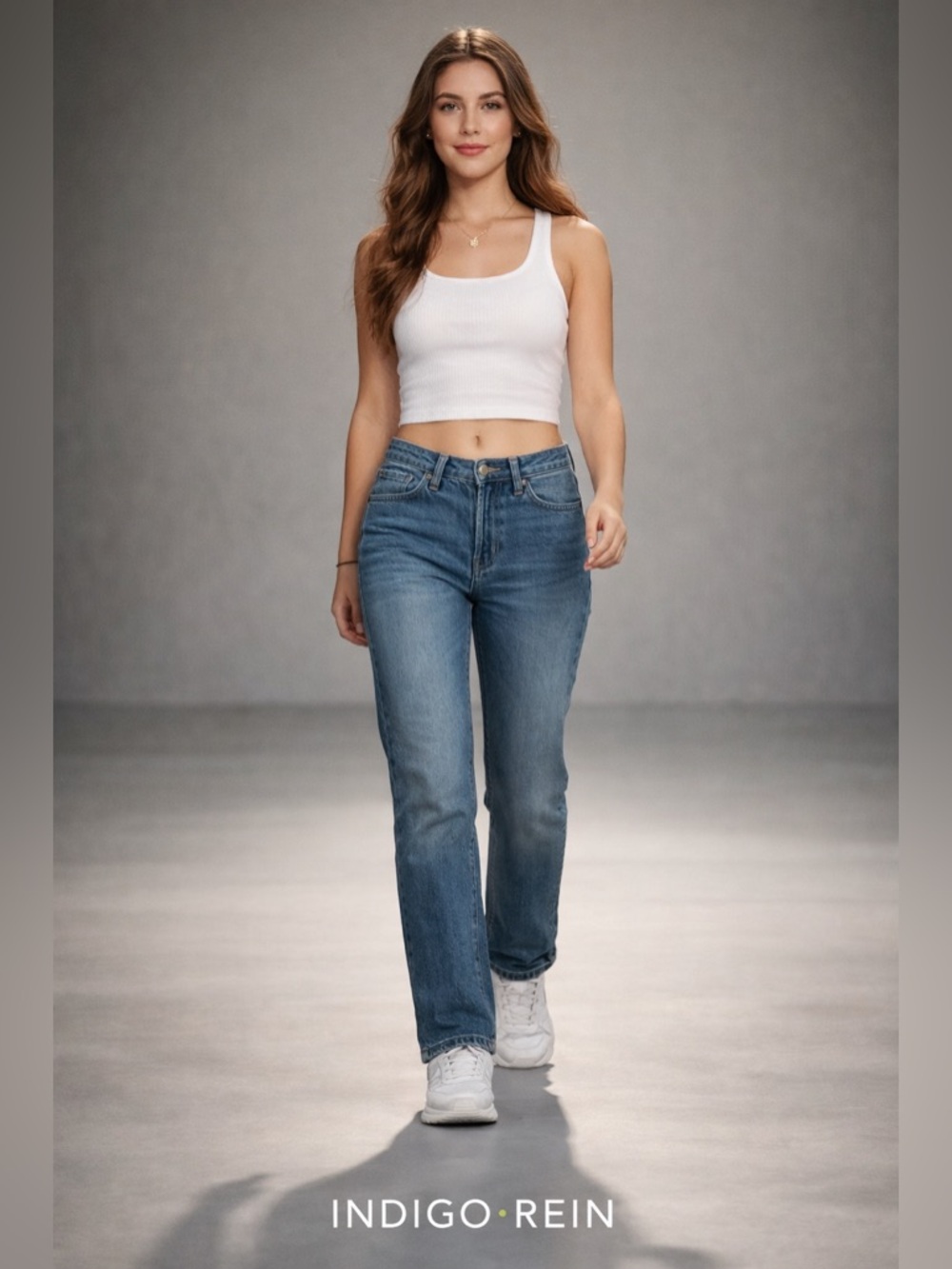 Indigo Rein Blue Slim Jeans Vintage-Inspired